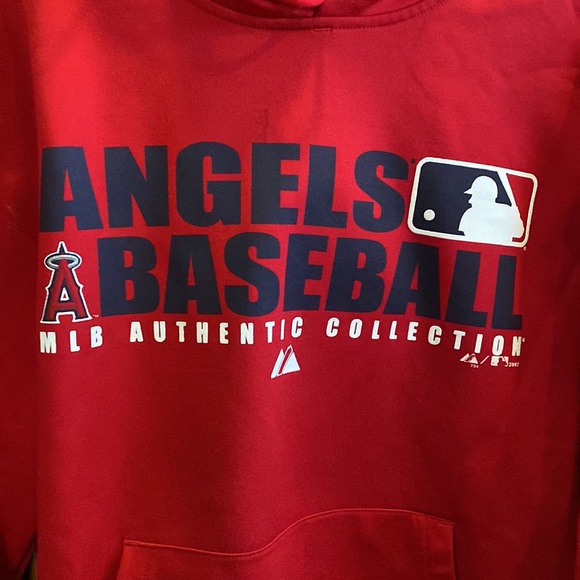 Majestic Other - Majestic MLB Authentic Collection Angels Baseball Hooded Sweatshirt